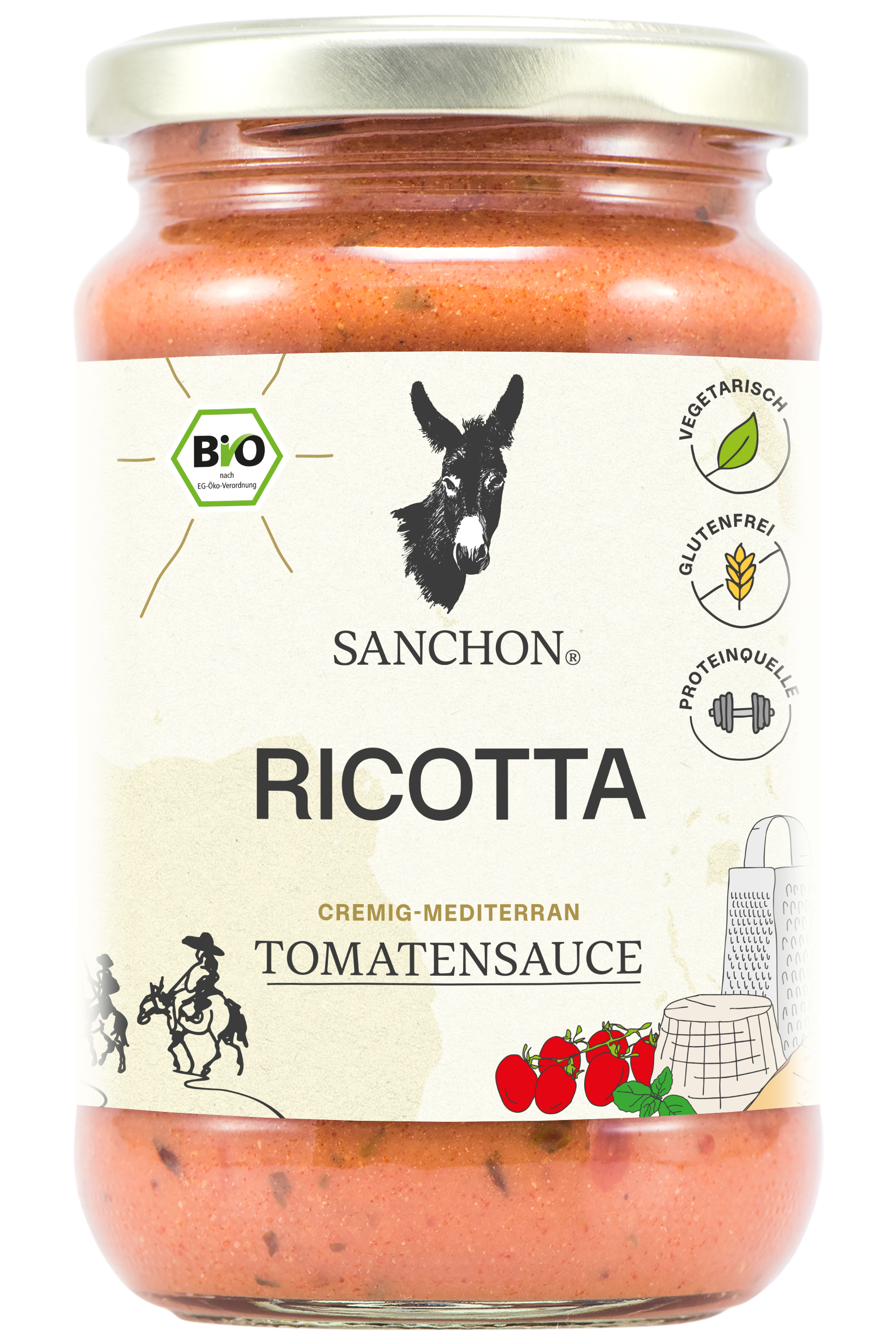 Sanchon Tomatensauce Ricotta 330ml