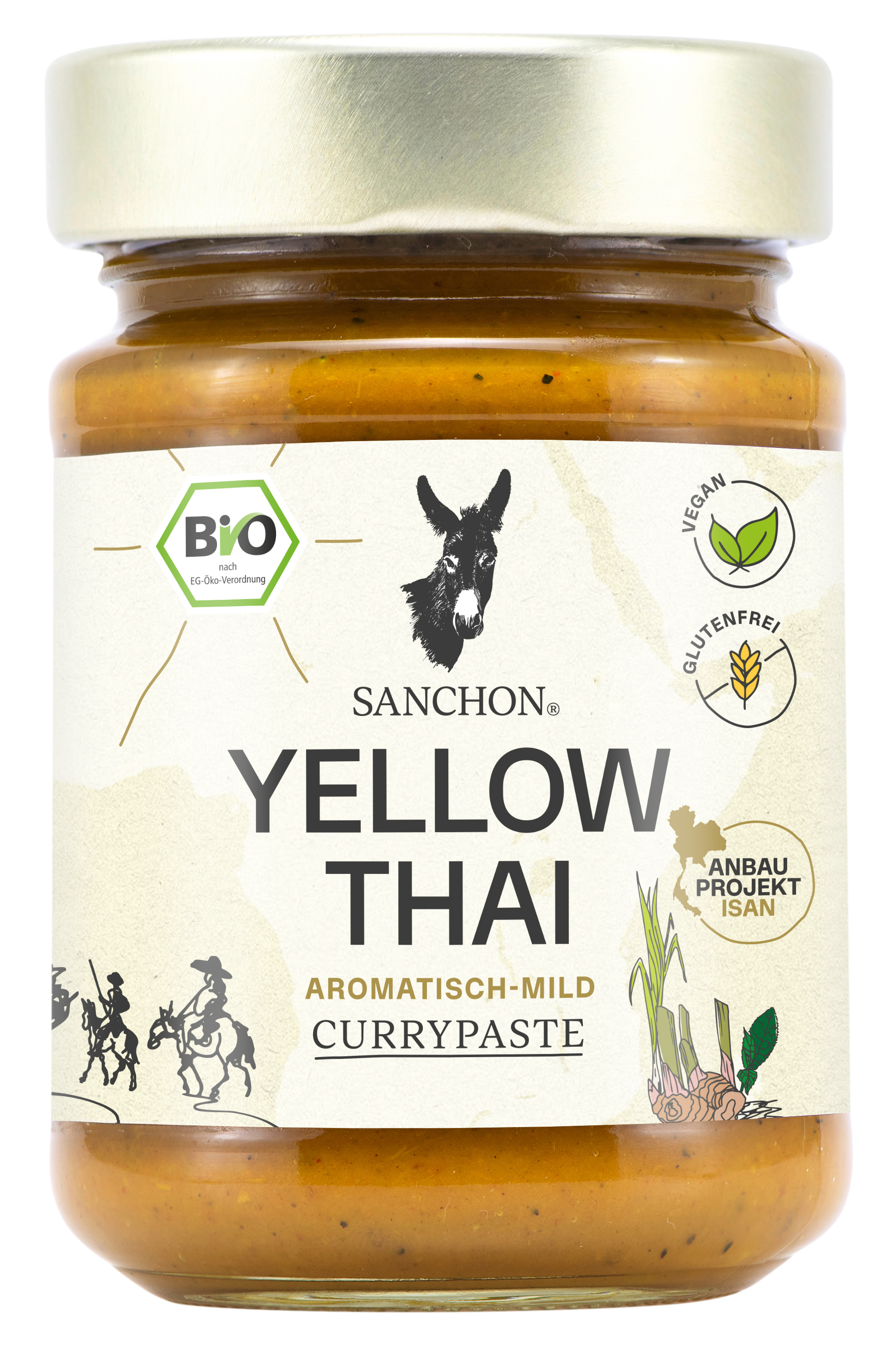 Sanchon Currypaste Yellow Thai 190g