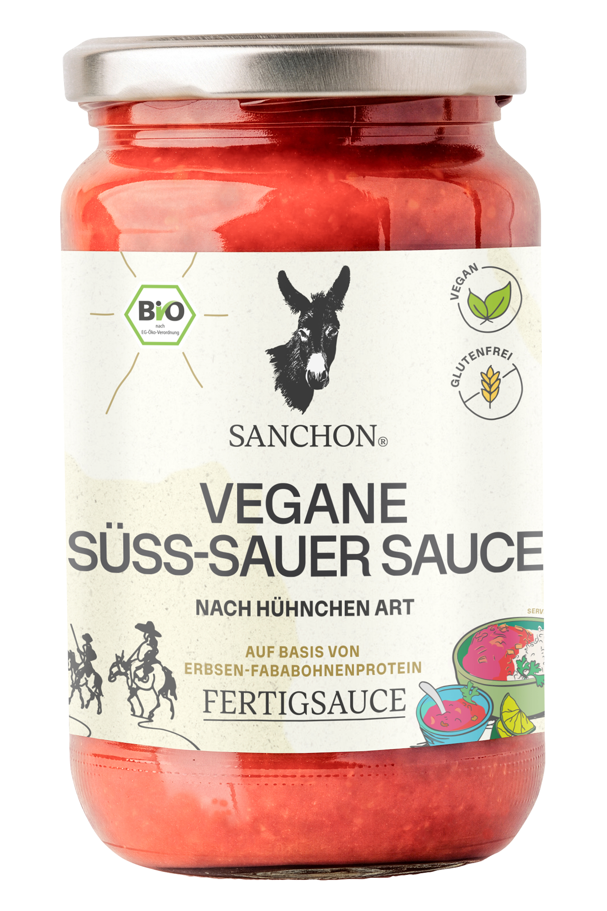 Sanchon Vegane Süss-Sauer Sauce330ml