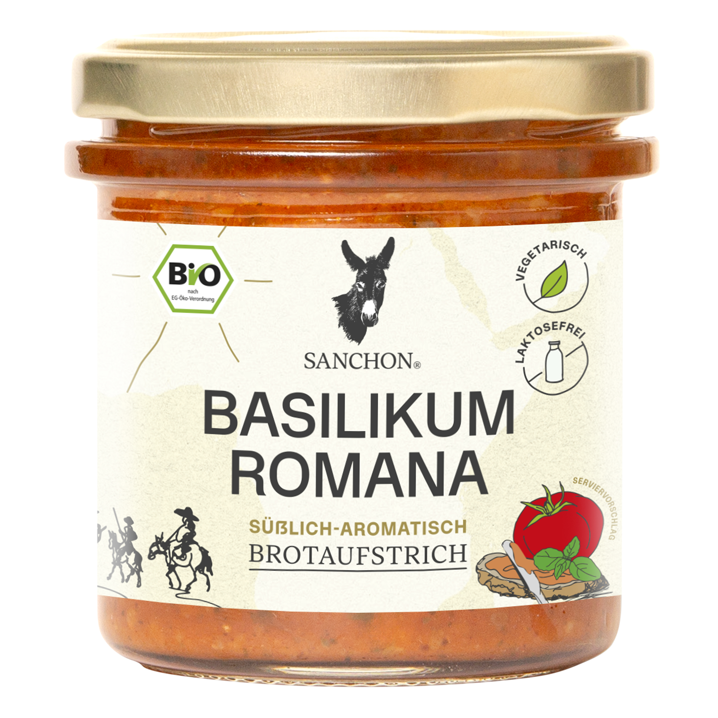 Sanchon Brotaufstrich Basilikum Romana 150g